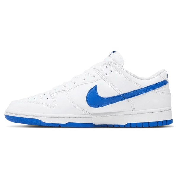 Nike Dunk Low 'White Hyper Royal'- Streetwear Fashion - evapacs.com