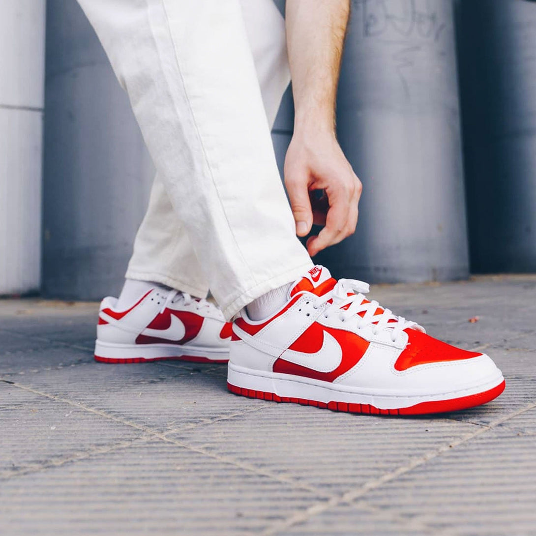 Nike Dunk Low 'White University Red'- Streetwear Fashion - evapacs.com