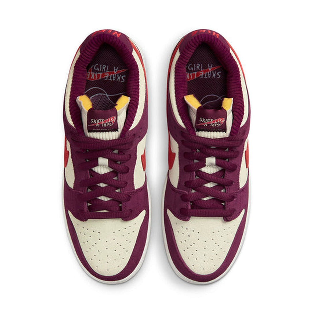 Nike SB Dunk Low 'Summit White Barely Rose University Red'- Streetwear Fashion - evapacs.com