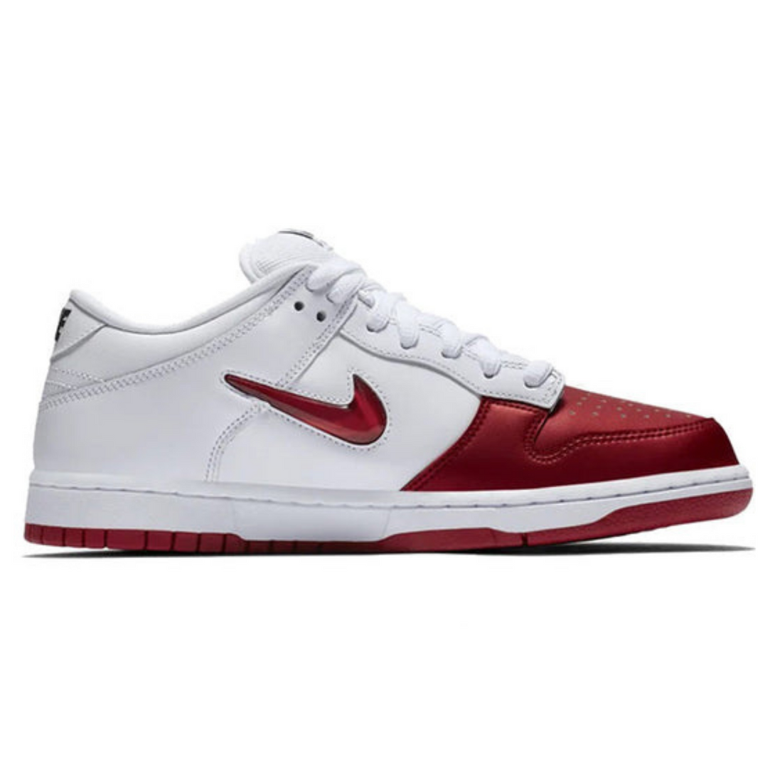 Nike x Supreme SB Dunk Low 'Varsity Red'- Streetwear Fashion - evapacs.com