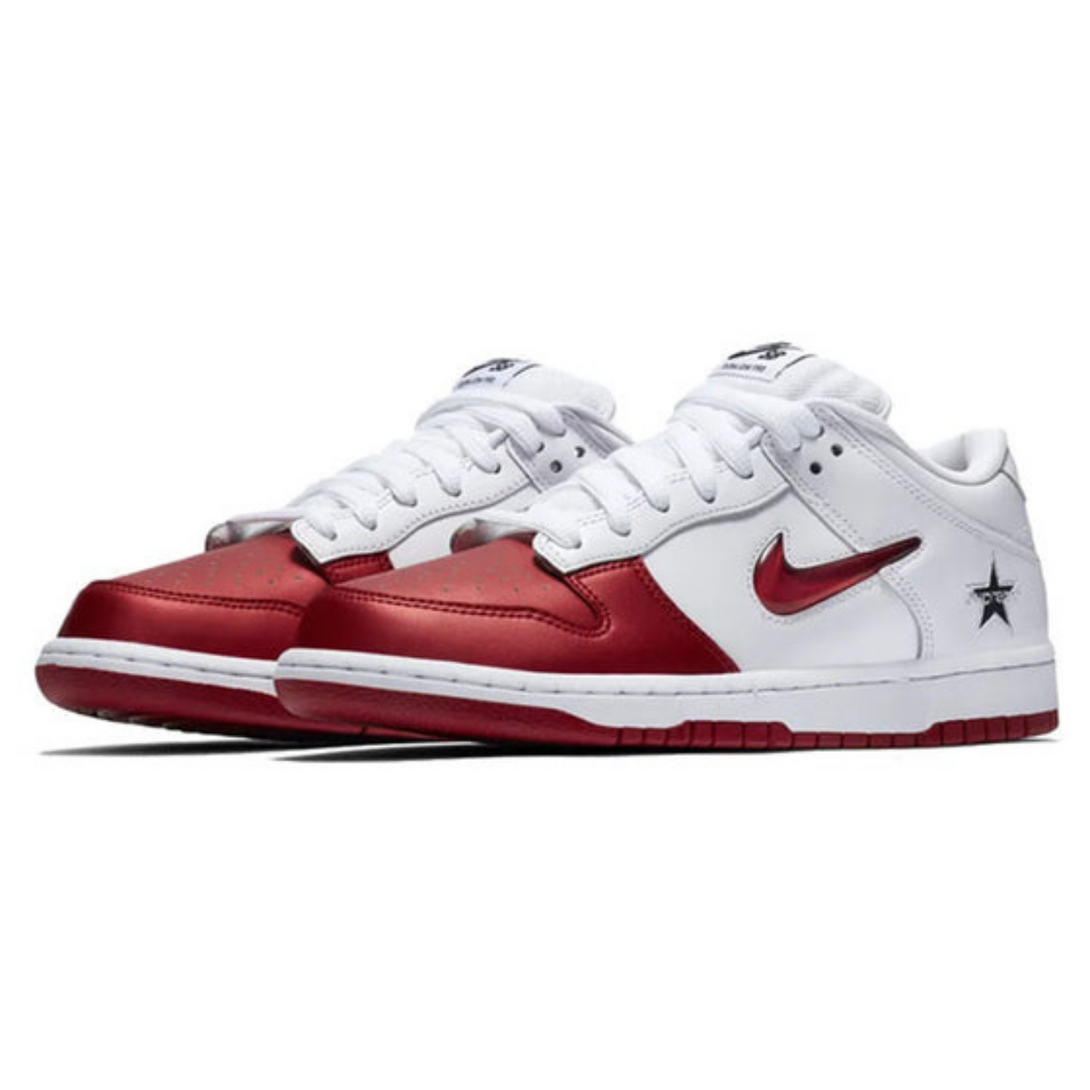 Nike x Supreme SB Dunk Low 'Varsity Red'- Streetwear Fashion - evapacs.com