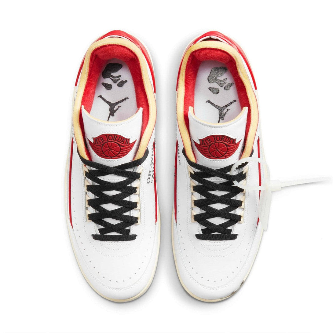 Off-White x Air Jordan 2 Retro Low SP 'White Varsity Red'- Streetwear Fashion - evapacs.com
