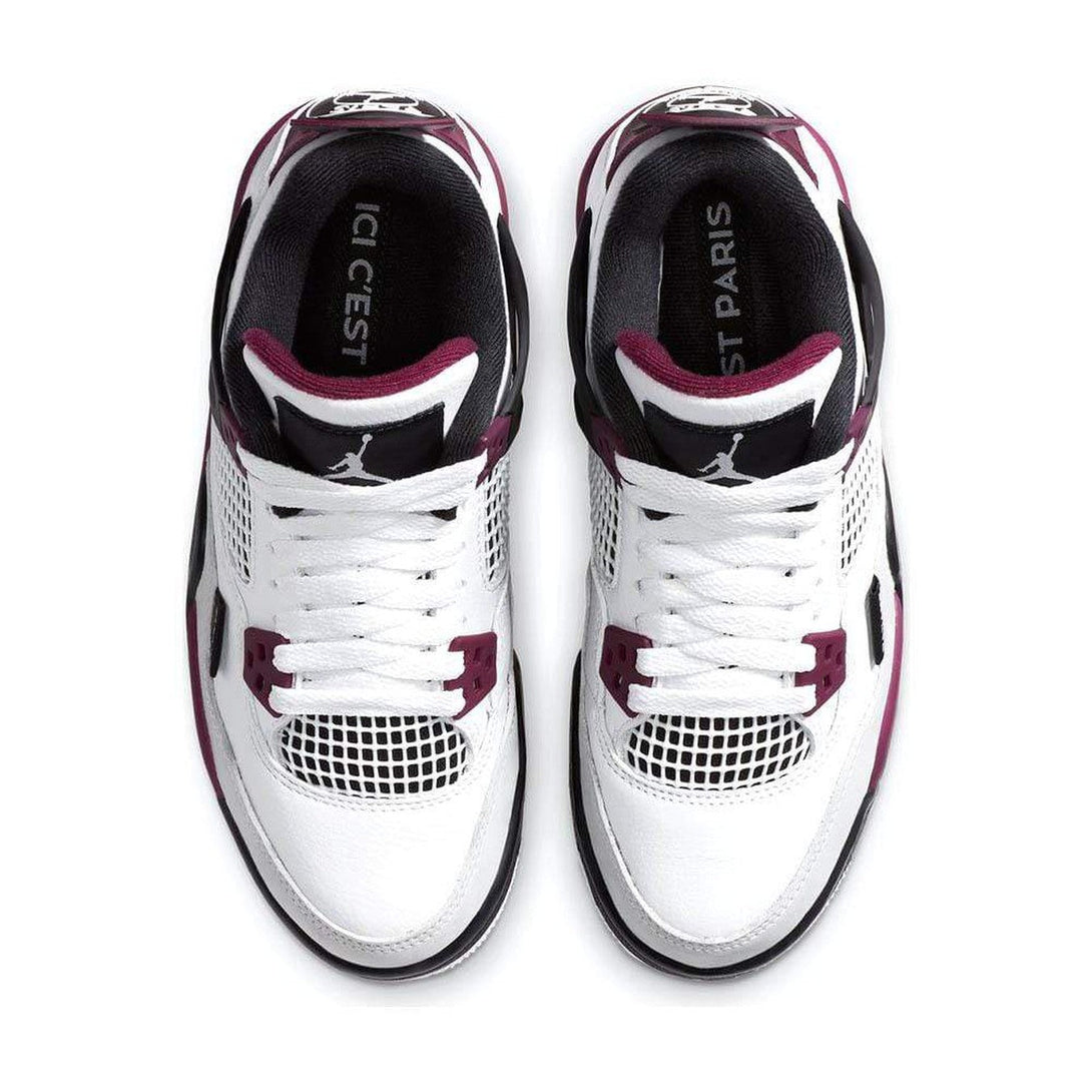 Paris Saint-Germain x Air Jordan 4 Retro GS 'Bordeaux'- Streetwear Fashion - evapacs.com