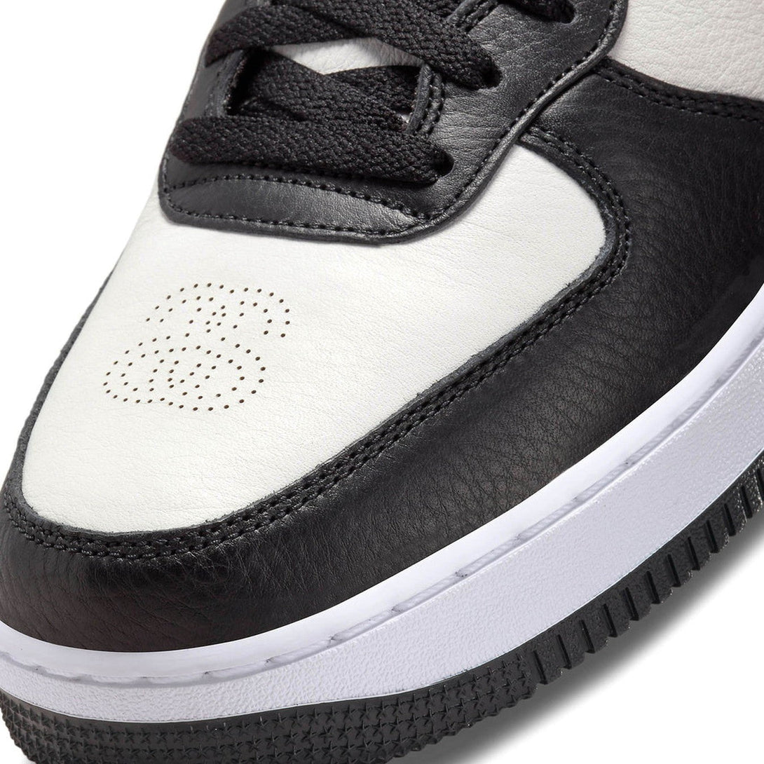 Stussy x Nike Air Force 1 Mid 'Black White'- Streetwear Fashion - evapacs.com