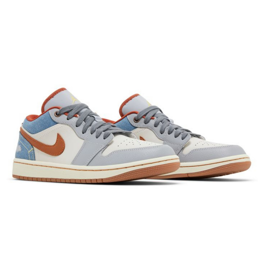 Wmns Air Jordan 1 Low 'Phantom Denim'- Streetwear Fashion - evapacs.com